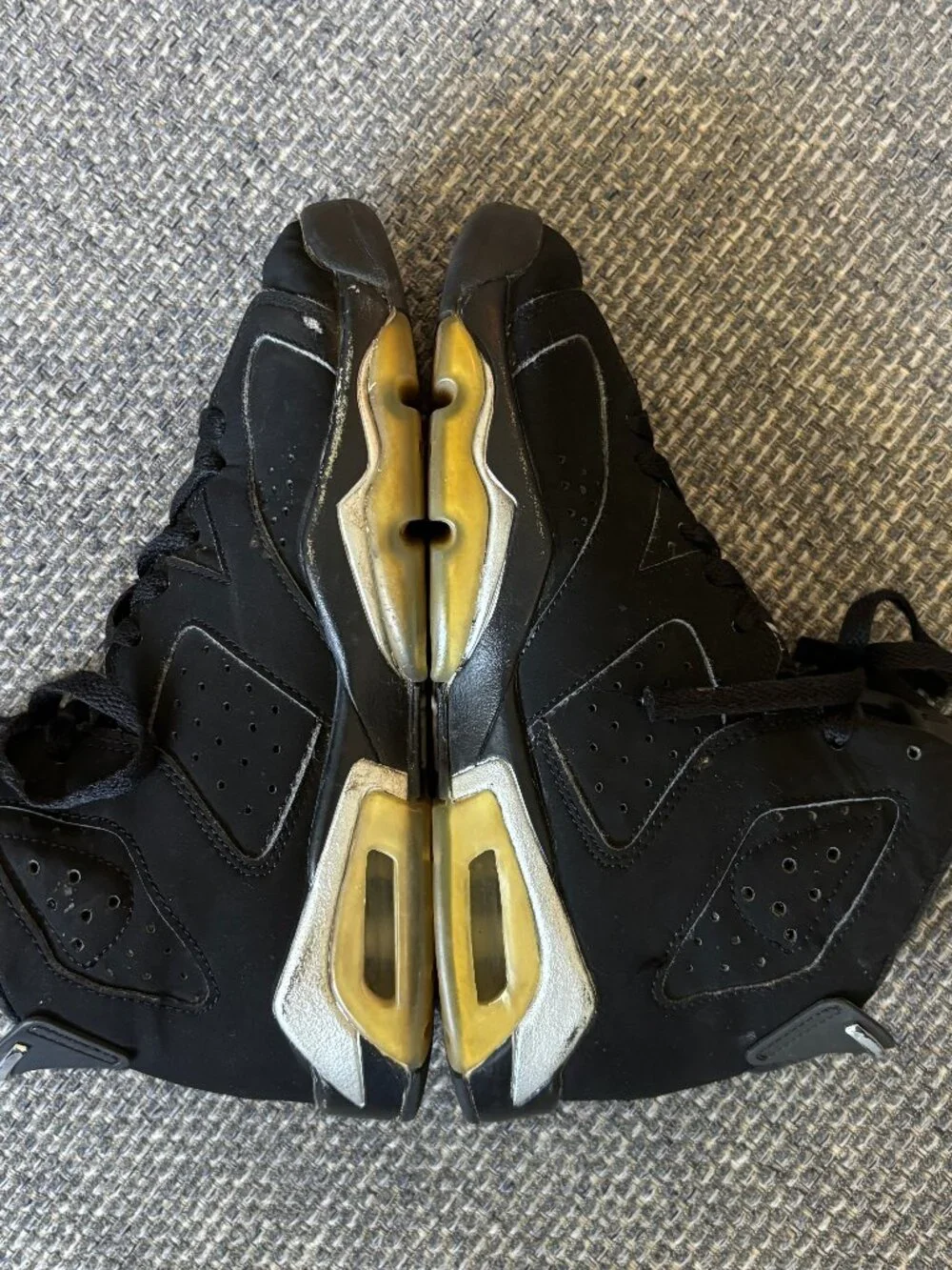 Nike Air Jordan 6 Retro GS Chrome Black Legacy Basketball Shoes | Size 4 Youth